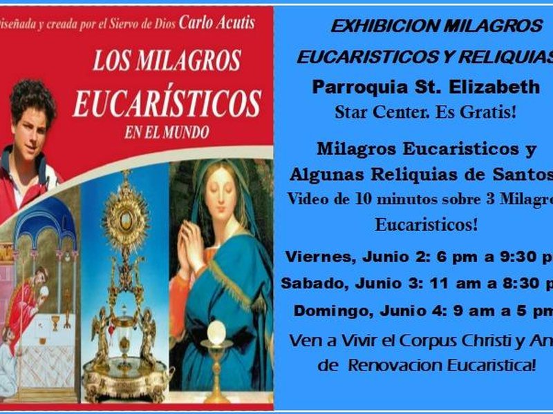 Parroquia de St. Elizabeth en Manhattan Será Sede de Exhibición Eucarística