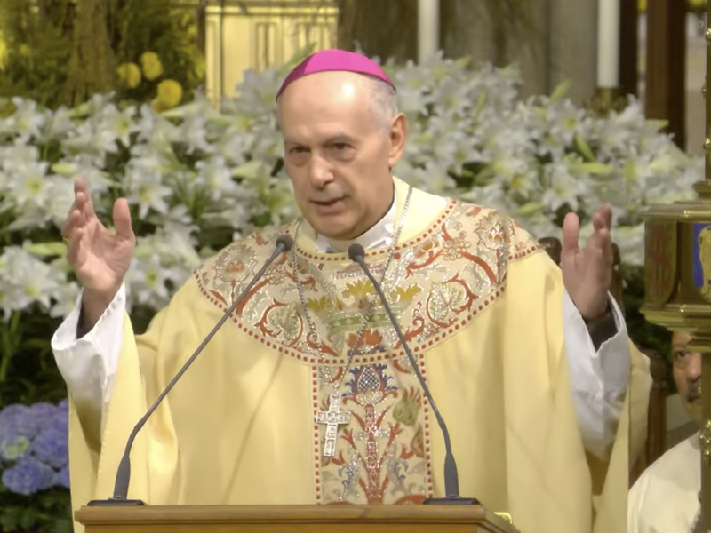 Archbishop Gabriele Caccia Leads Farewell to Pope Francis at St. Patrick’s Mass​