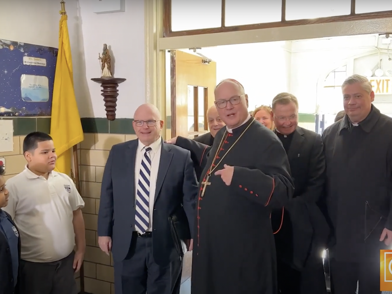 Cardinal Dolan’s Visit to St. Philip Neri School