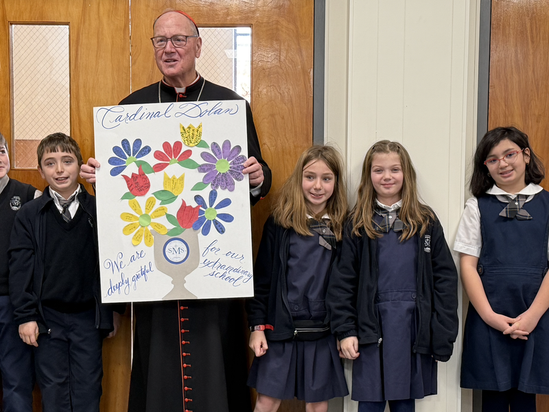 Cardinal Timothy Dolan Visits Reopened St. Mary’s School in Wappingers Falls