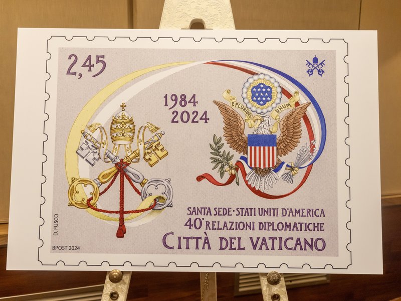 Cardinal: Stamp Shows Importance of Diplomatic Relations with US