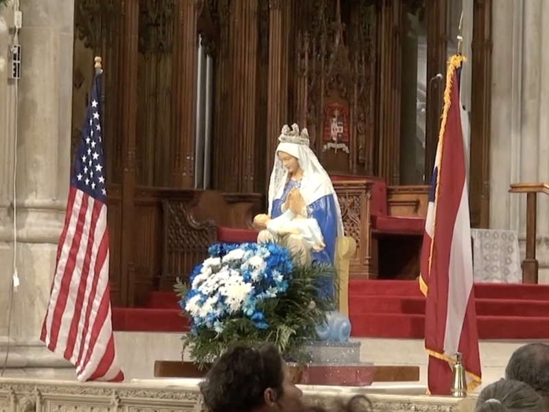 Catedral de San Patricio celebró Misa en español en honor a Nuestra Señora de la Divina Providencia de Puerto Rico