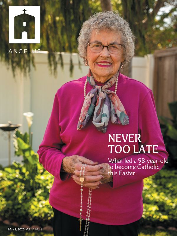 Cover: Never too late: What led a 98-year-old to become Catholic this Easter