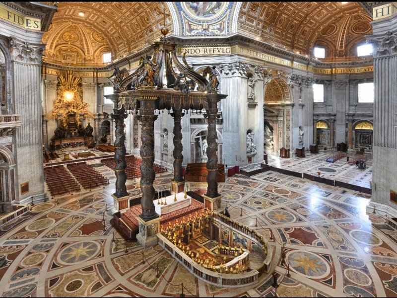 Bernini’s Baldachin in St. Peter’s Basilica Undergoes Historic Restoration for 2025 Jubilee