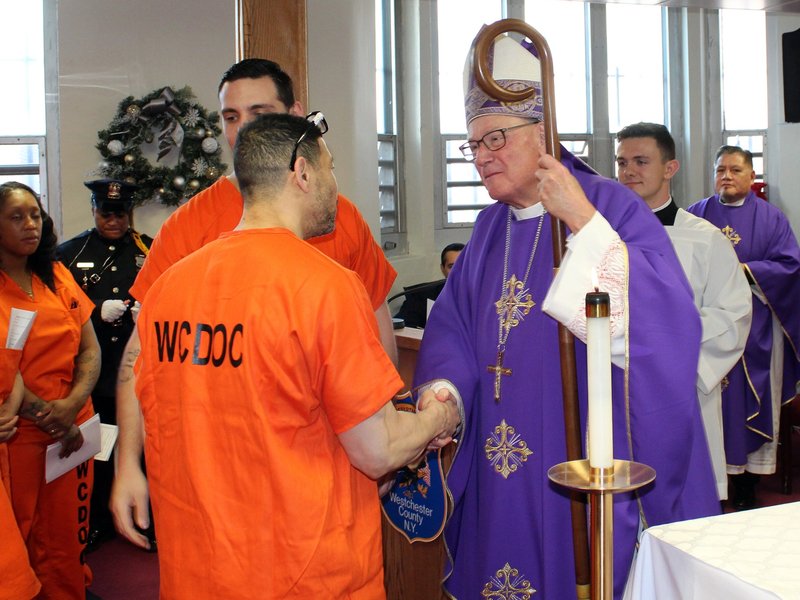 Cardinal Timothy Dolan Makes Pastoral Visit to Westchester County Department of Corrections