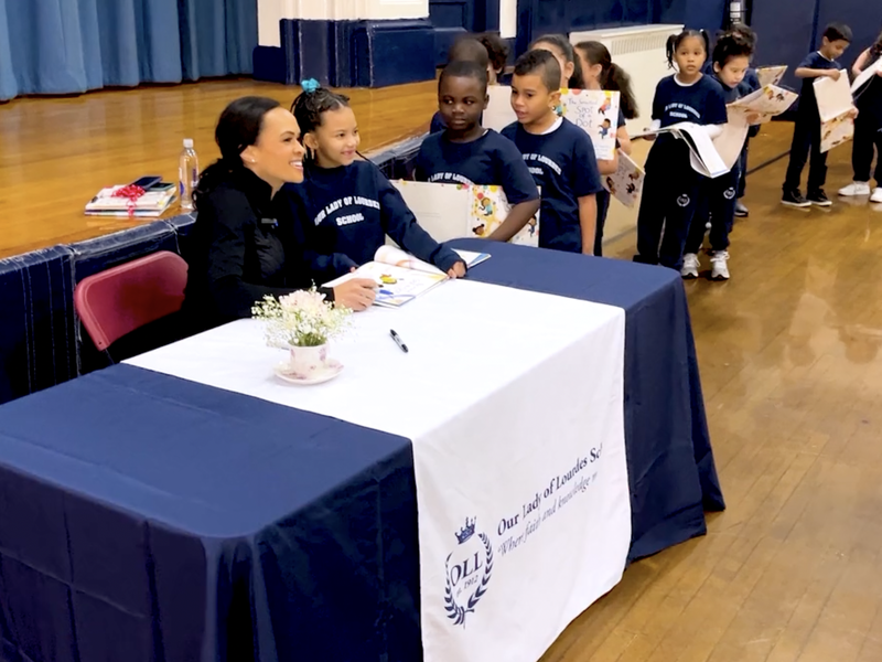Catholic School Students Welcome Emmy-Award Winner Linsey Davis for Story Time
