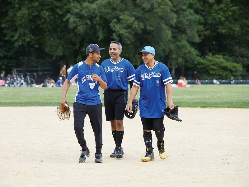 A Pitch for Friendships in Saints & Sinners Softball League