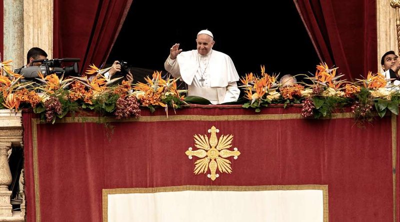 Bendición Urbi et Orbi de Pascua 2019. Foto: Daniel Ibáñez / ACI Prensa