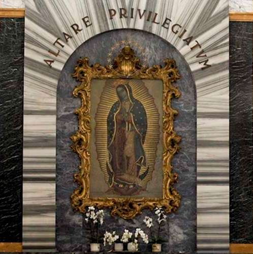 Imagen de la Virgen de Guadalupe en el Monasterio de la visitación. Crédito: ACI Prensa
