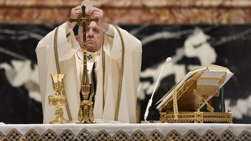 Papa Francisco, Misa de la noche de Navidad. (foto: Vatican News)
