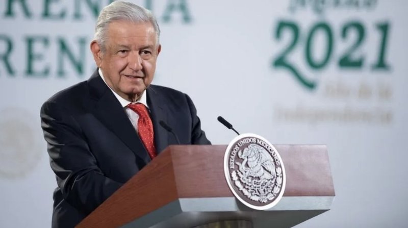 Andrés Manuel López Obrador en conferencia de prensa el 14 de abril. Crédito: Sitio Oficial de Andrés Manuel López Obrador.