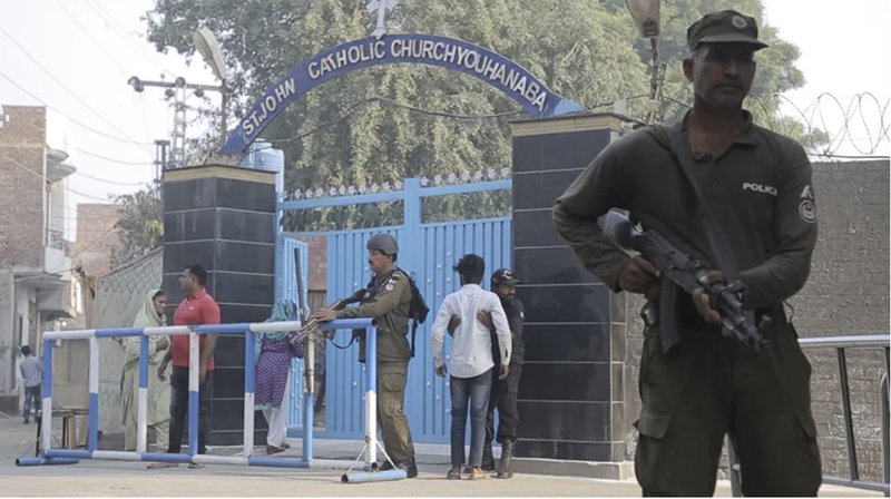 Medidas de seguridad ante iglesia en Pakistán. Imagen referencial. (Foto: Ayuda a la Iglesia Necesitada.)