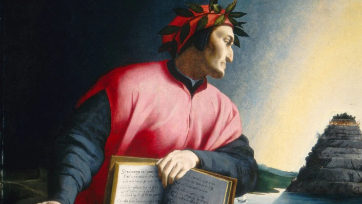 En esta foto sin fecha se aprecia un óleo sobre tabla titulado “Retrato alegórico de Dante, finales del siglo XVI”. La “Divina Comedia” de Dante es tal vez la descripción más significativa de la trascendencia que tiene la literatura occidental. (Foto de CNS / Colección Samuel H. Kress aportada por la Galería Nacional de Arte)