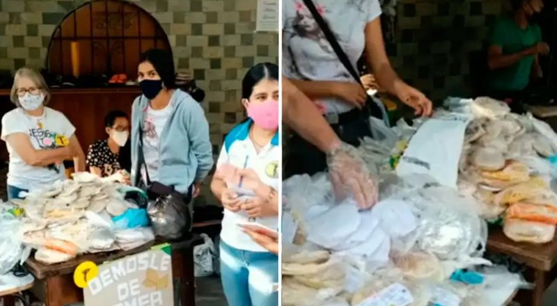 Desayunos para los más necesitados en Venezuela. (Foto: Facebook Arquidiócesis de Mérida)