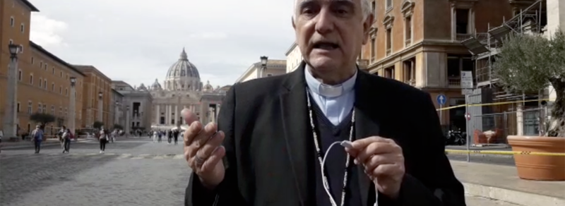 Monseñor Jorge Lozano, Secretario General del CELAM, en Roma. (Foto: CELAM.)