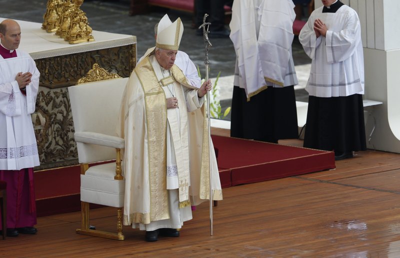 El Papa Francisco encabeza la beatificación del Papa Juan Pablo I en la Plaza de San Pedro del Vaticano el 4 de septiembre de 2022. (Foto CNS /Paul Haring)