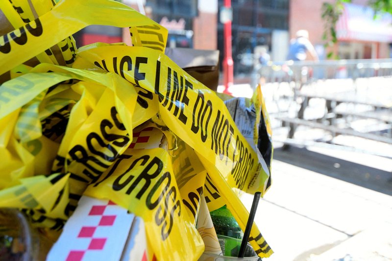 Cinta policial cerca del lugar de un tiroteo masivo en Filadelfia en esta foto de archivo de junio de 2022. (Foto OSV News/Bastiaan Slabbers, Reuters)