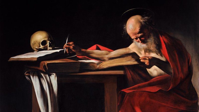«San Jerónimo», de Caravaggio, 1571-1610, italiano. (Wikimedia Commons)