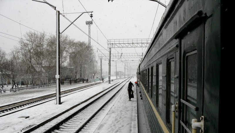Una estación del ferrocarril transiberiano (Peter Milosevic/Wikimedia Commons)