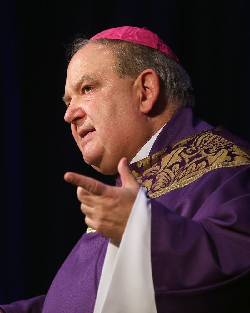 Archbishop Bernard A. Hebda of St. Paul and Minneapolis told reporters on 27 August 2025 that prayers offered from across the United States and around the world, including those of Pope Leo XIV, have been a source of hope following the mass shooting that morning during Mass at Annunciation Catholic School in Minneapolis, which left two children dead and 17 others wounded. Archbishop Hebda is pictured in a 2019 file photo. (Photo OSV News/Bob Roller)