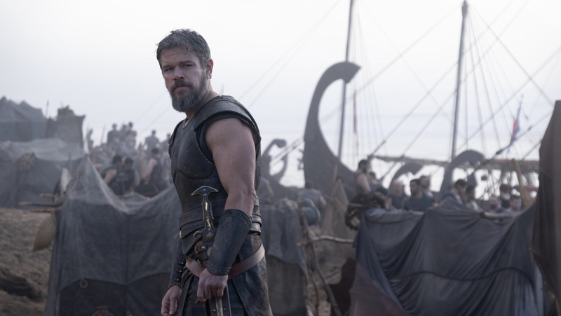 Matt Damon como Odiseo en una escena de "The Odyssey". (Melinda Sue Gordon © Universal Studios, vía IMDb)