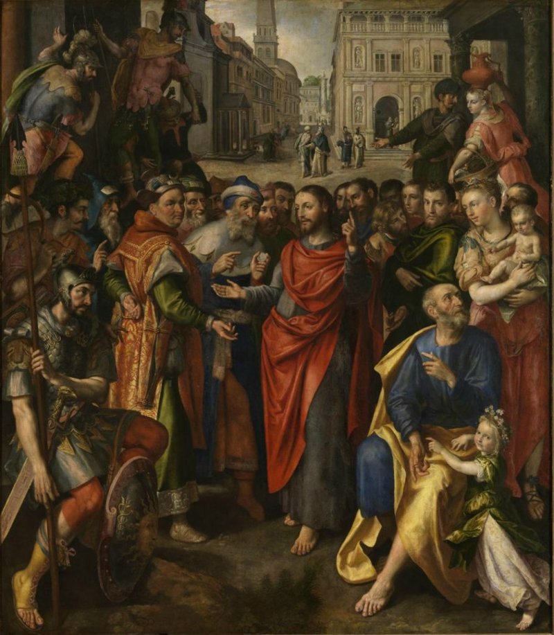 "Den al César lo que es del César", de Maerten de Vos (1532-1603), pintor flamenco. (Wikimedia Commons)