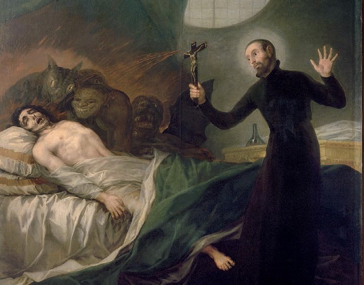 San Francisco de Borja socorriendo a un impenitente moribundo, de Goya. (Wikimedia Commons)