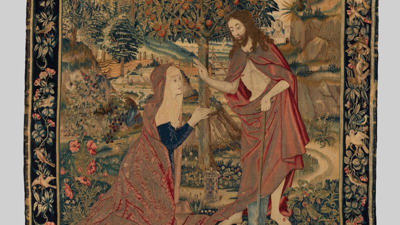 “The Resurrected Christ Appearing to Mary Magdalene in the Garden,” South Netherlandish, c. 1500-1520. (Metropolitan Museum of Art)