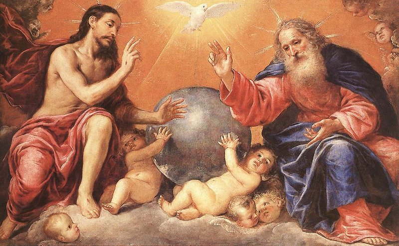 “The Holy Trinity,” by Antonio de Pereda, 1611-1678, Spanish.