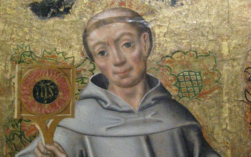"Bernardino of Sienna," a 16th century painting in Langeais Castle, France. (Wikipedia)