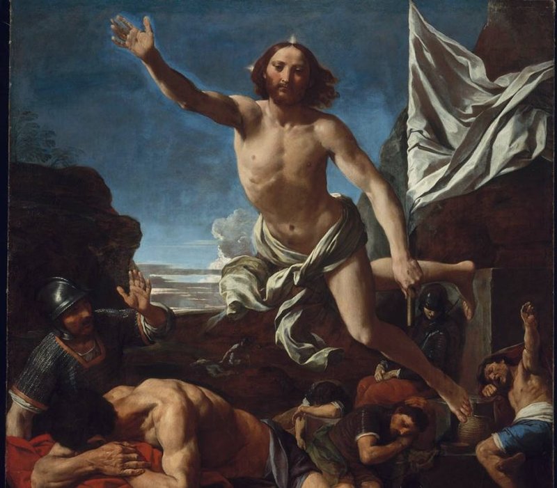 “The risen Christ,” by Simone Cantarini, 1612-1648, Italian. (Wikimedia Commons)