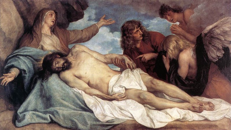 “The Lamentation of the Dead Christ,” by Anthony van Dyke, 1599-1641, Flemish. (Wikimedia Commons)