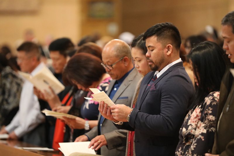 Archbishop José H. Gomez ordained Bishop Alejandro (Alex) Aclan as Auxiliary Bishop of the Archdiocese of Los Angeles June 16, 2019 at the Cathedral of Our Lady of the Angels. The Apostolic Nuncio to the United States of America, Archbishop Christophe Pierre, presented the mandate from the Apostolic See at the Ordination Mass, which was concelebrated by Los Angeles priests and bishops from throughout the state. VICTOR ALEMÁN/ANGELUS NEWS