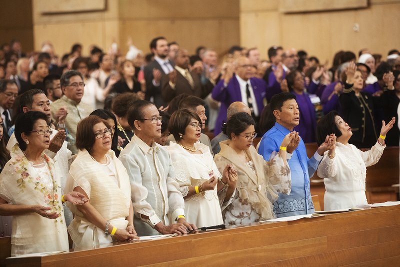 Archbishop José H. Gomez ordained Bishop Alejandro (Alex) Aclan as Auxiliary Bishop of the Archdiocese of Los Angeles June 16, 2019 at the Cathedral of Our Lady of the Angels. The Apostolic Nuncio to the United States of America, Archbishop Christophe Pierre, presented the mandate from the Apostolic See at the Ordination Mass, which was concelebrated by Los Angeles priests and bishops from throughout the state. VICTOR ALEMÁN/ANGELUS NEWS