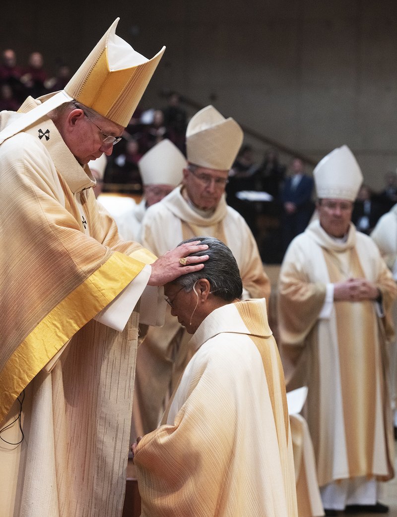 Archbishop José H. Gomez ordained Bishop Alejandro (Alex) Aclan as Auxiliary Bishop of the Archdiocese of Los Angeles June 16, 2019 at the Cathedral of Our Lady of the Angels. The Apostolic Nuncio to the United States of America, Archbishop Christophe Pierre, presented the mandate from the Apostolic See at the Ordination Mass, which was concelebrated by Los Angeles priests and bishops from throughout the state. VICTOR ALEMÁN/ANGELUS NEWS