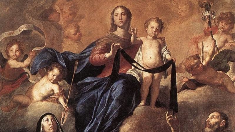 "Our Lady of Carmel and Saints," Pietro Novelli. (Wikipedia)