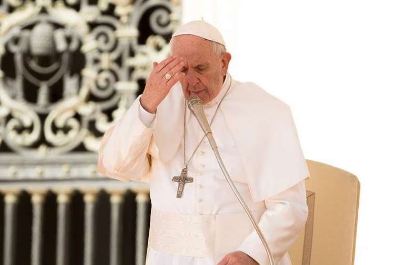 Pope Francis at the general audience in St. Peter's Square on March 14