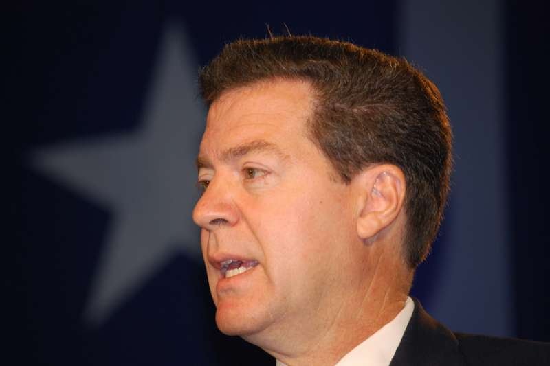 Sam Brownback speaking at “Washington Briefing 2007: Values Voter Summit.” Credit: Frontpage/Shutterstock