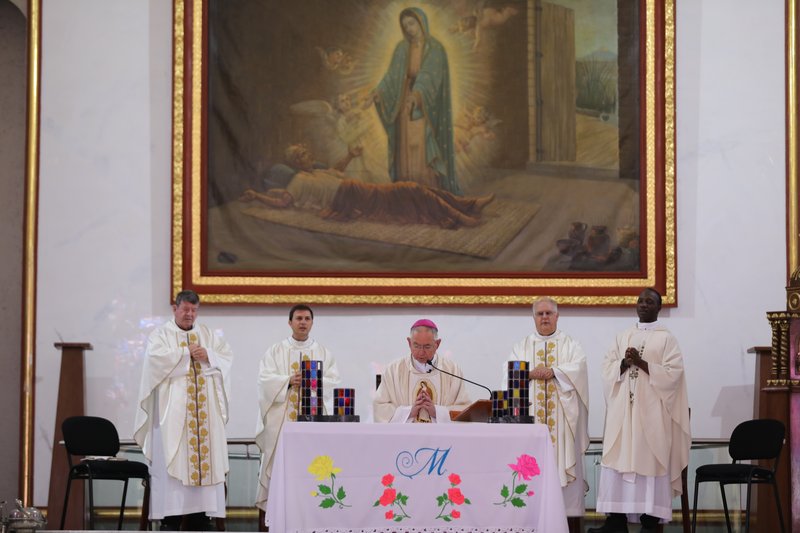 Archbishop Gomez celebrates Mass in Mexico City July 13. (SARAH YAKLIC)