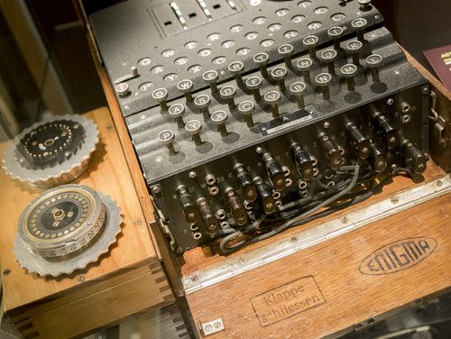 Enigma Machine used to decode enemy messages during WWII. (SHUTTERSTOCK)