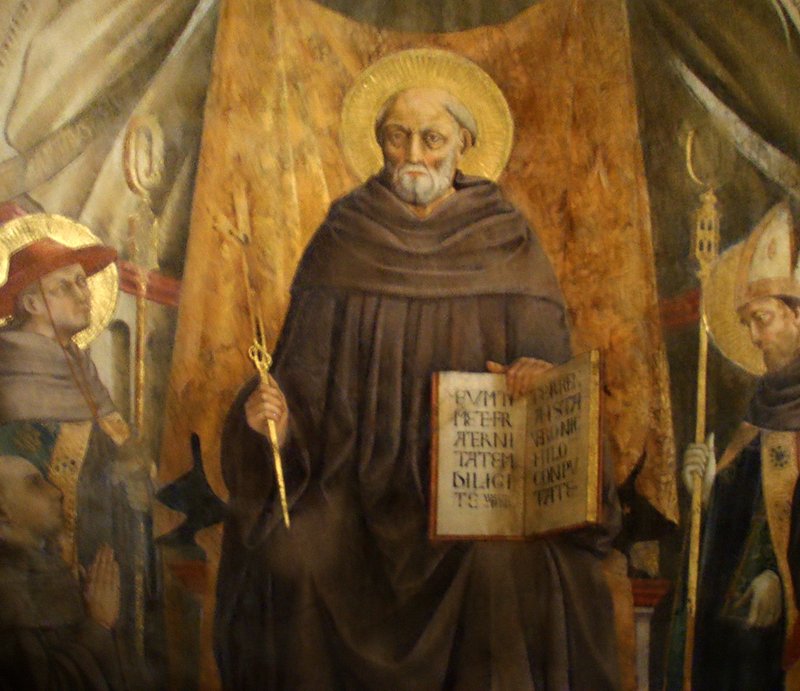 4bor77h1da Santa Trinita Neri di bicci San giovanni gualberto dettaglio 2