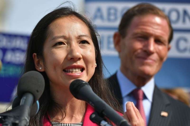 Leana Wen speaks at a press conference in Washington DC May 23