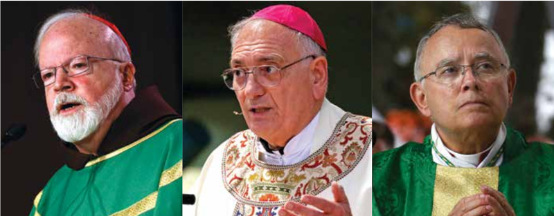 From left: Cardinal Seán O’Malley of Boston