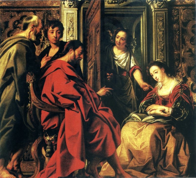 “Jesus at the House of Mary,” by Jacob Jordaens, 1593-1678, Flemish.