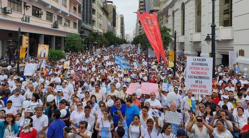 March for Life and Family in Ecuador June 22