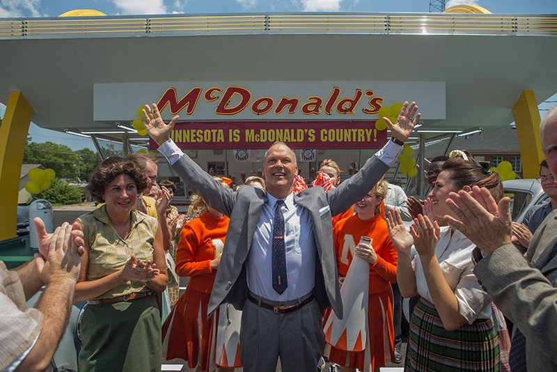 Michael Keaton stars in a scene from the movie "The Founder." The Catholic News Service classification for this film is A-III — adults. The Motion Picture Association of America rating is PG-13 — parents strongly cautioned. Some material may be inappropriate for children under 13. (CNS photo/Weinstein)