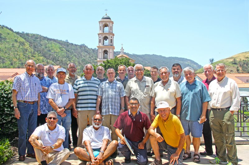 This year's retreat participants. Photo courtesy Thomas Aquinas College. 