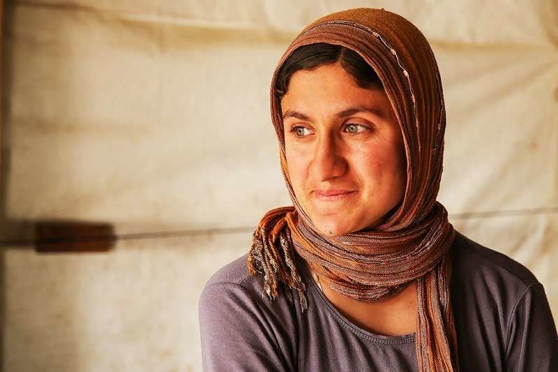 A woman at Sharia Al Haman Hope Refugee Camp in Duhok