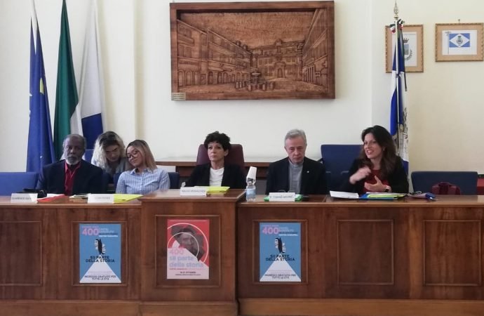 Organizers of the International Film Festival honoring the 400th anniversary of the charism of St. Vincent de Paul speak at a press conference at Castel Gandolfo