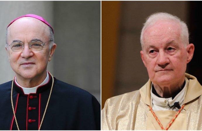 (Left) Former papal nuncio to the United States
